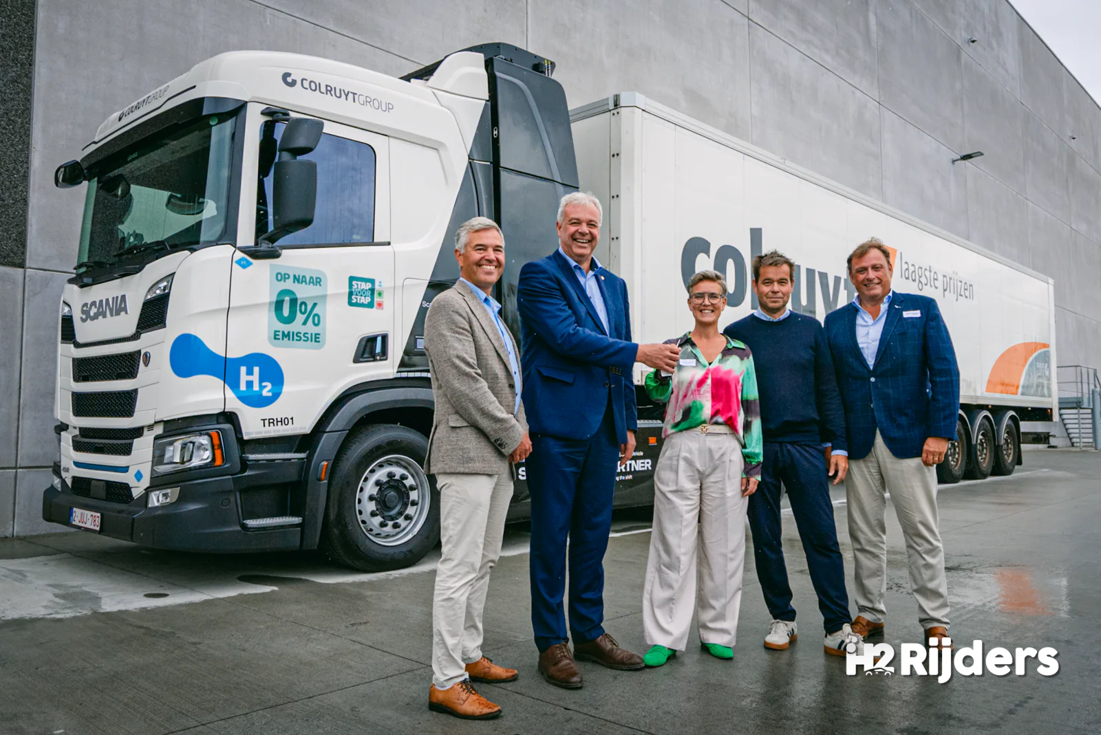 Colruyt rijdt met twee van de twintig: Scania-waterstoftrucks in dagelijkse dienst